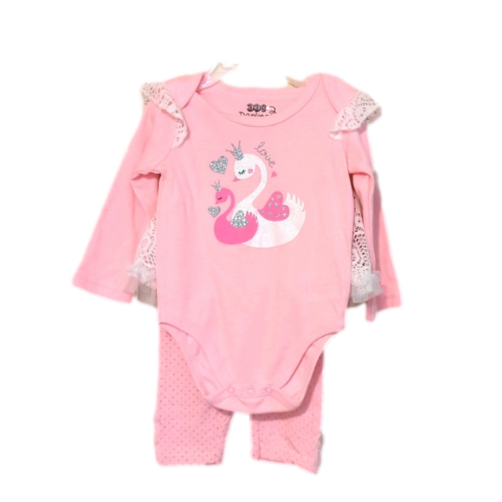 Nwot pink girls set with tutu